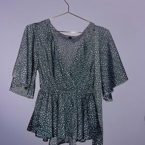 Flowy mint green shirt